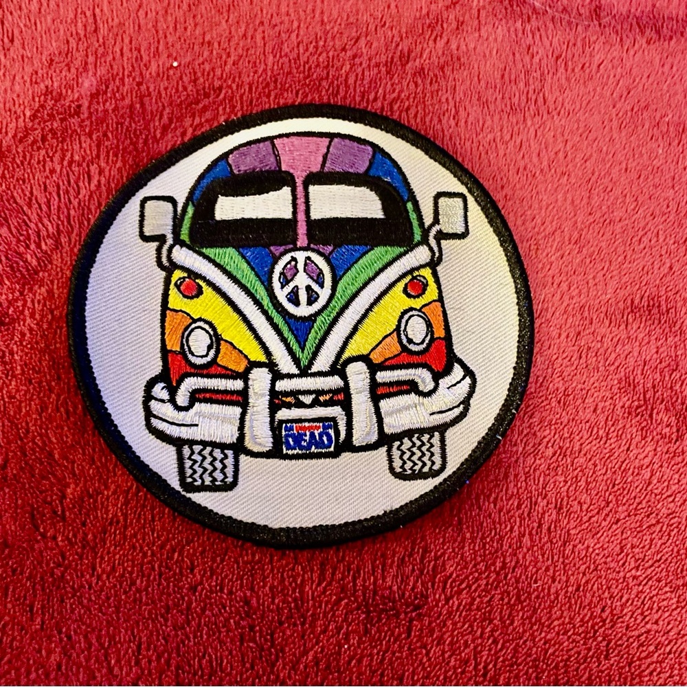 Grateful Dead VW Bus Iron-on embroidery patch